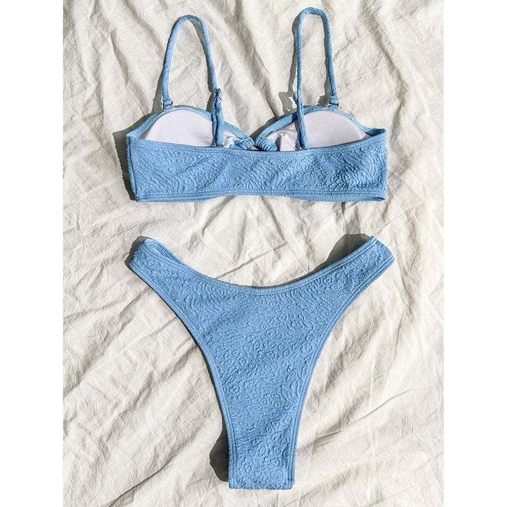 Women's bandeau bikini with textured fabric Mune Fashion