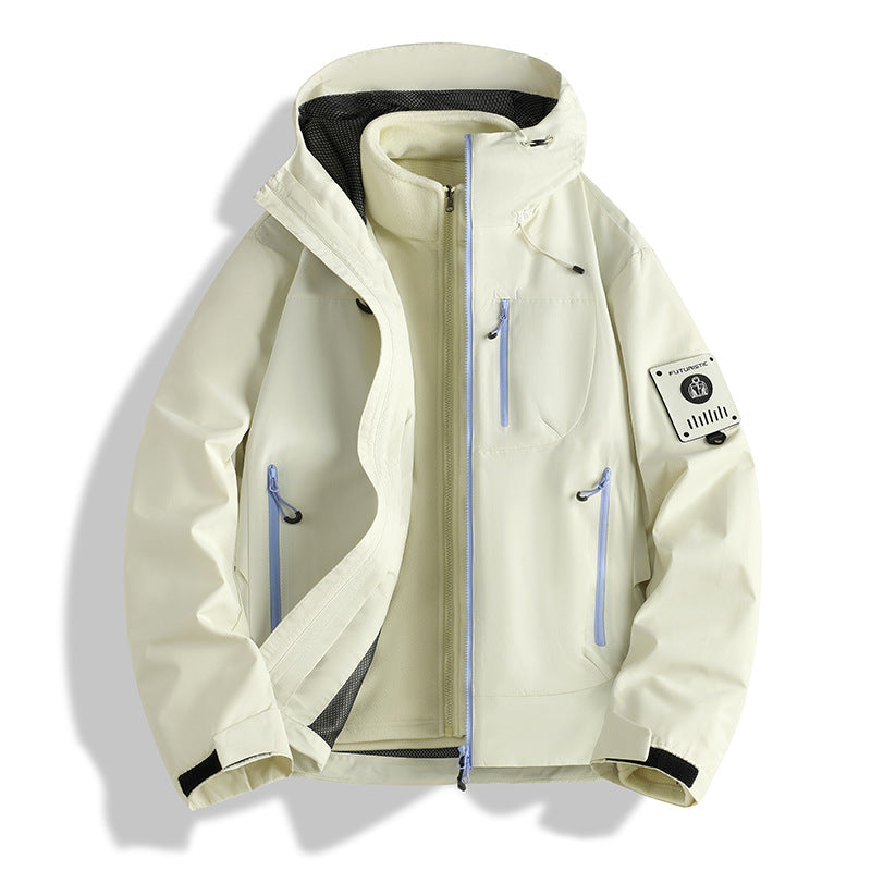 Men's functional softshell jacket with removable fleece lining Mune Fashion