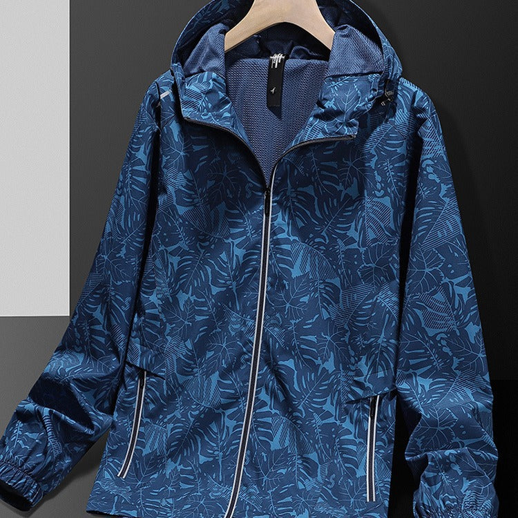 Women Lightweight Rain Jacket with Adjustable Hood Closure Mune Fashion