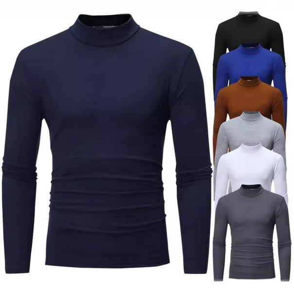 Men's Turtleneck Sweater Made Of Soft Jersey Mune