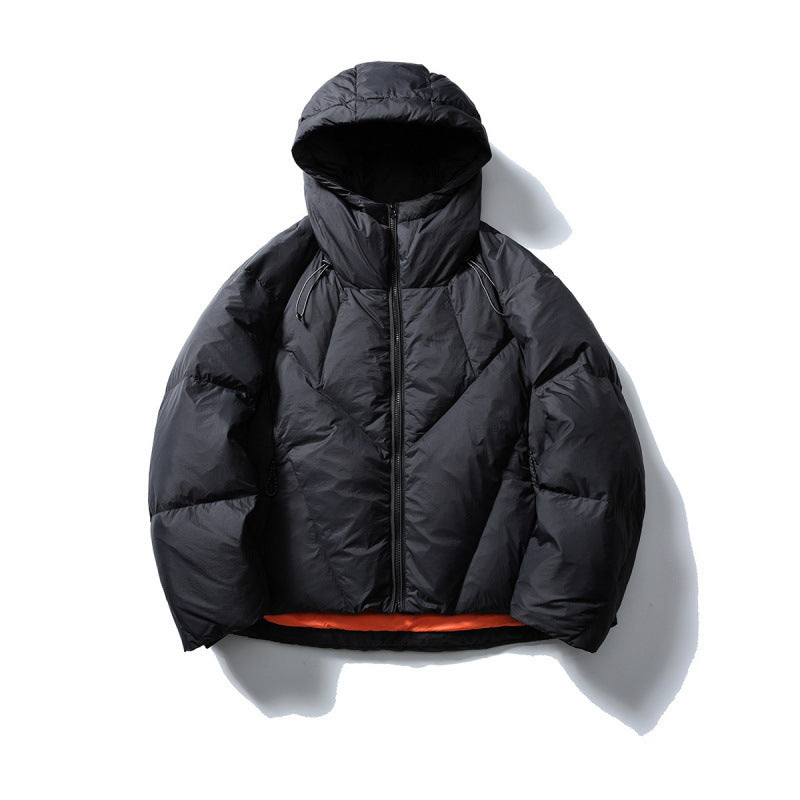 Unisex Lightweight Quilted Puffer Jacket with High Hood and Thermal Insulation Mune Fashion