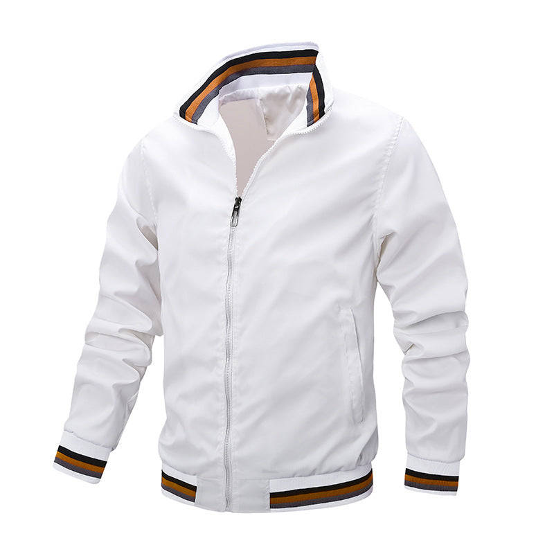 Men's sporty transitional jacket with contrasting accents Mune Fashion