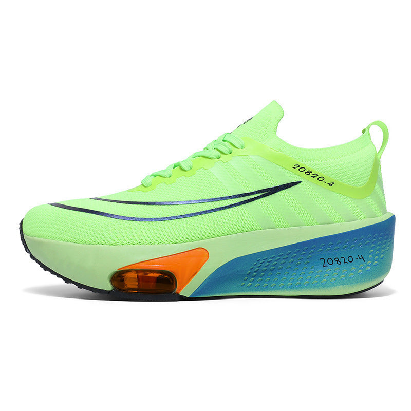 Men's tempo running shoe with foam platform sole and visible cushioning bubble Mune Fashion