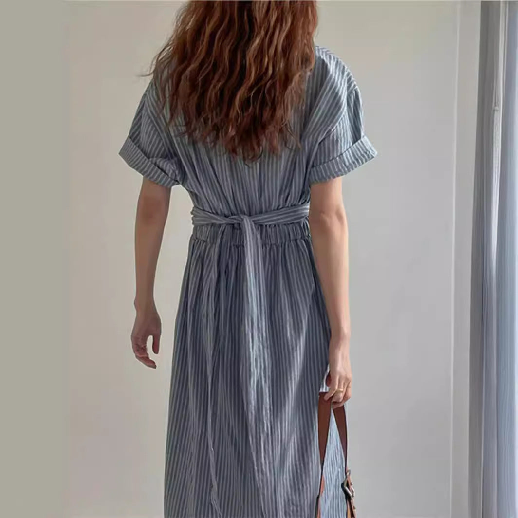 Women Two-Piece Lounge Set with Knot Waist and Wide Leg Mune Fashion