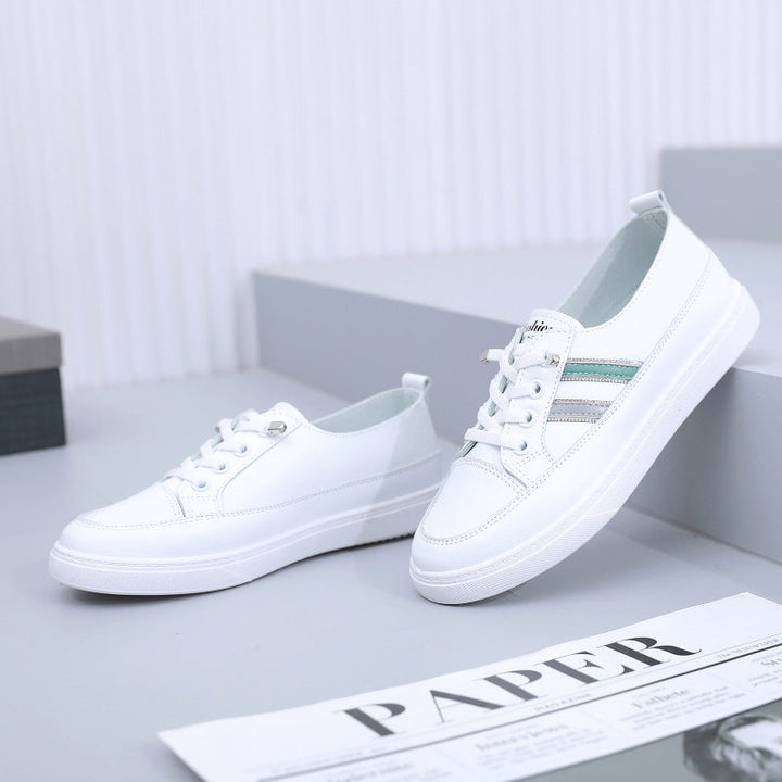Women's fashionable sneakers with elastic lacing system and non-slip sole Mune Fashion