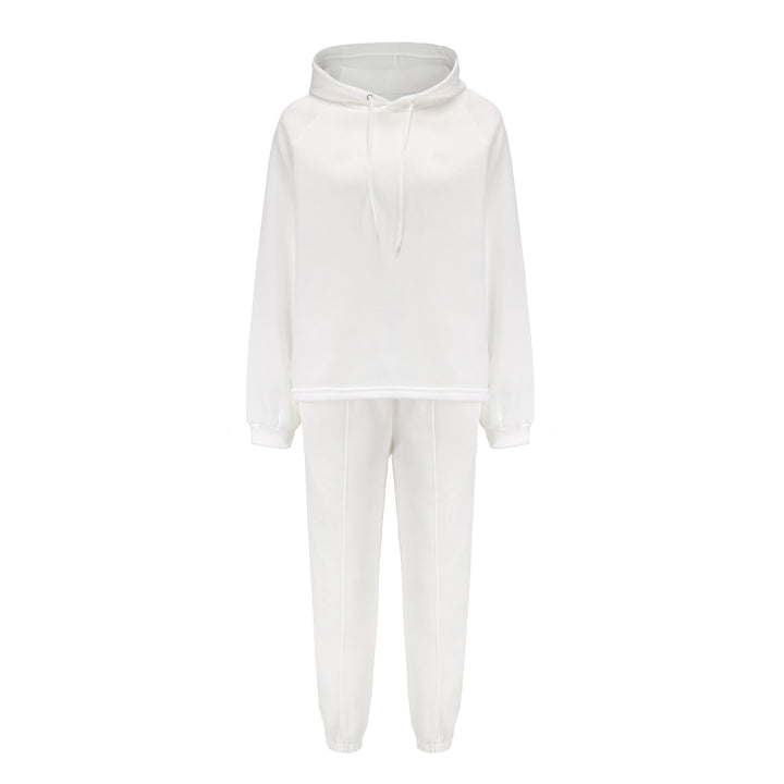 Women cozy lounge two-piece set with oversized hoodie, balloon sleeves, and tailored joggers Mune Fashion