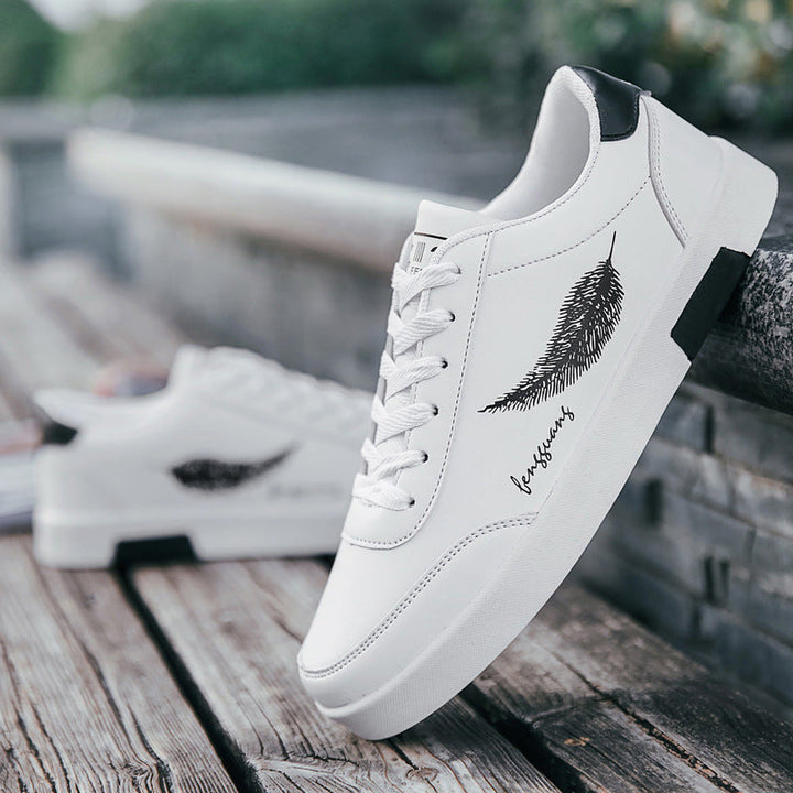Women's Fashion Sneakers with Distinctive Feather Design and Sporty Comfort Mune Fashion