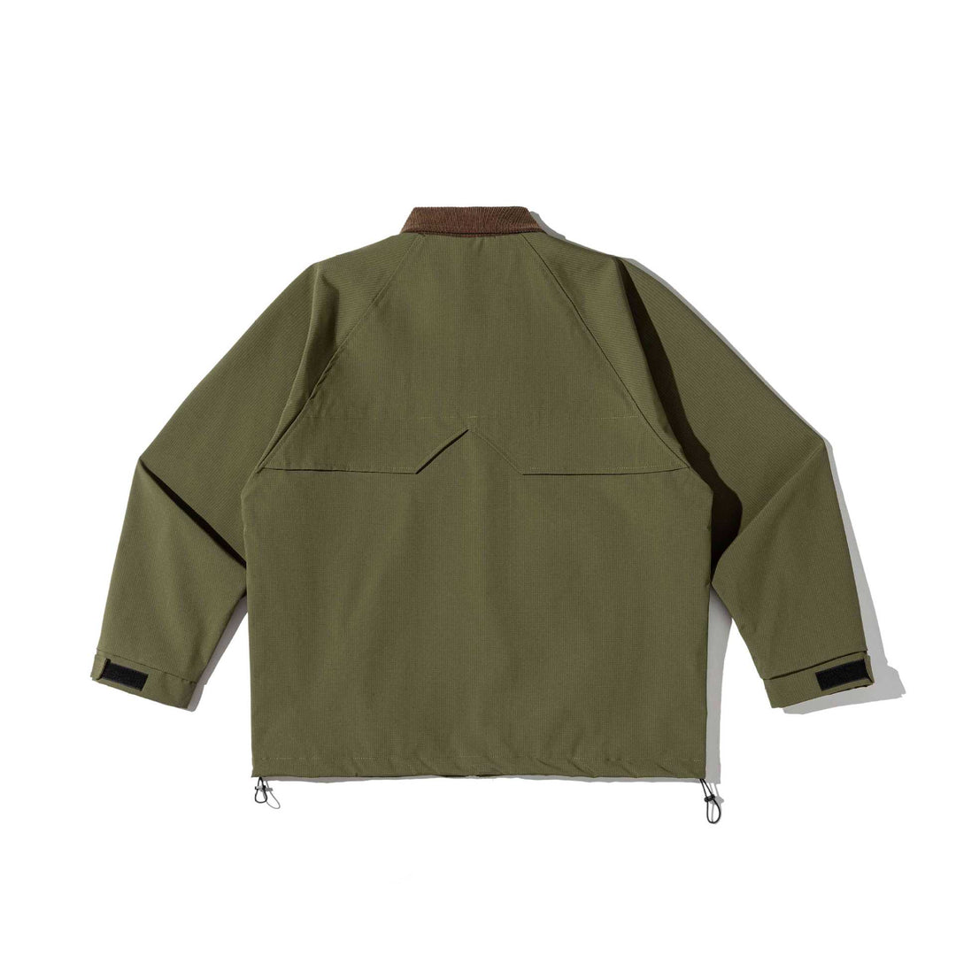 Men's field jacket in parka style with cord collar and utility details Mune Fashion