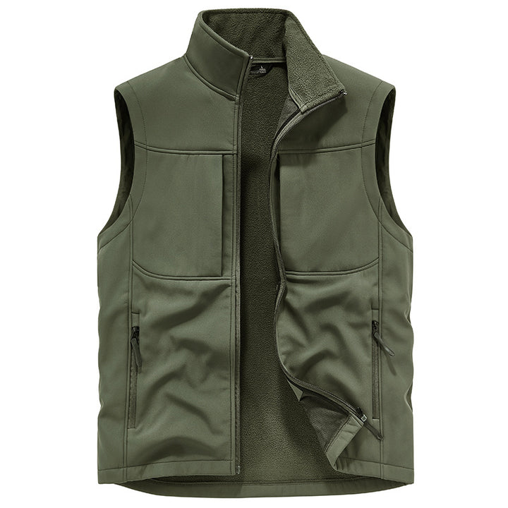Men's Functional Softshell Vest with Fleece Lining and Windproof Membrane Mune Fashion