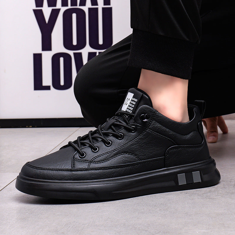 Women’s sporty leather sneakers with breathable sole Mune Fashion