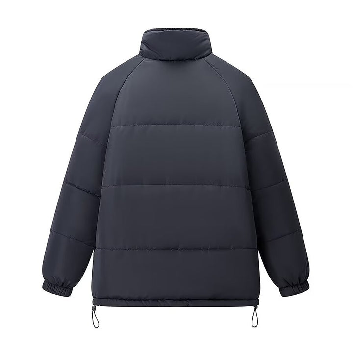 Women's padded quilted jacket with stand-up collar, raglan sleeves, and adjustable hem Mune Fashion