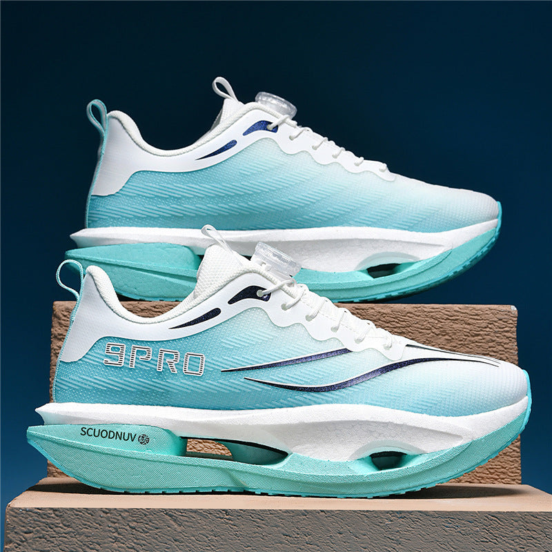 Unisex lightweight running shoes with cushioning platform sole and breathable upper material Mune Fashion