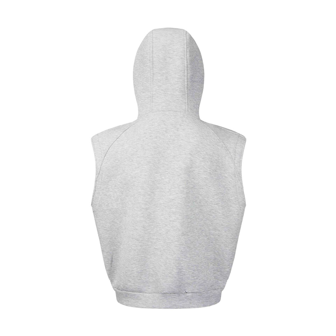 Unisex Sleeveless Hoodie Vest with Full Zipper and Kangaroo Pockets Mune Fashion