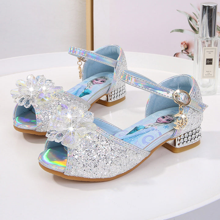 Girls' ballerinas with sparkling accents and floral appliqué Mune Fashion