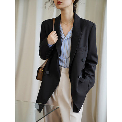 Ladies Elegant Double Blazer Mune Fashion