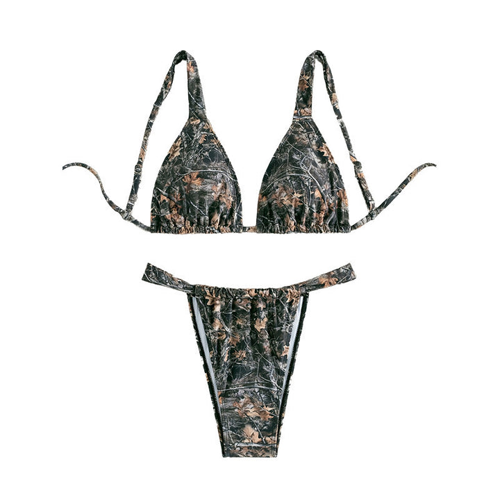 Women's triangle bikini with floral design Mune Fashion