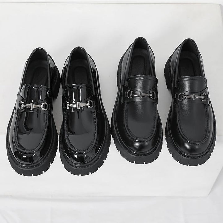 Men's Fashion Loafers with robust sole profile and elegant buckle decoration Mune Fashion