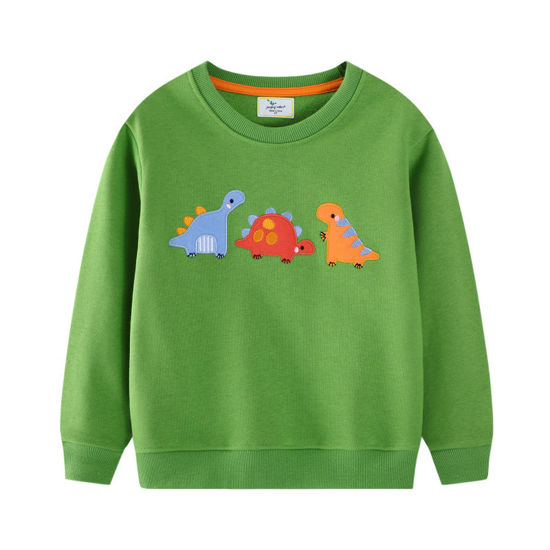 Kids Sweatshirt with Colorful Dinosaur Design Mune Fashion