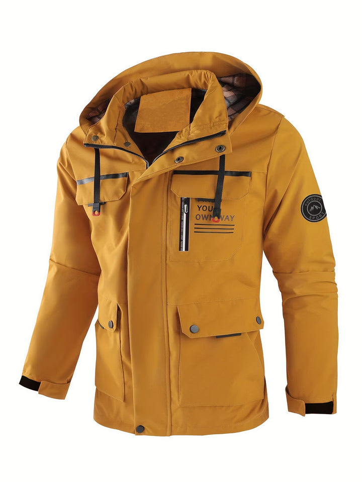 Men's water-repellent utility parka with hood, multiple pockets, and wind protection Mune Fashion