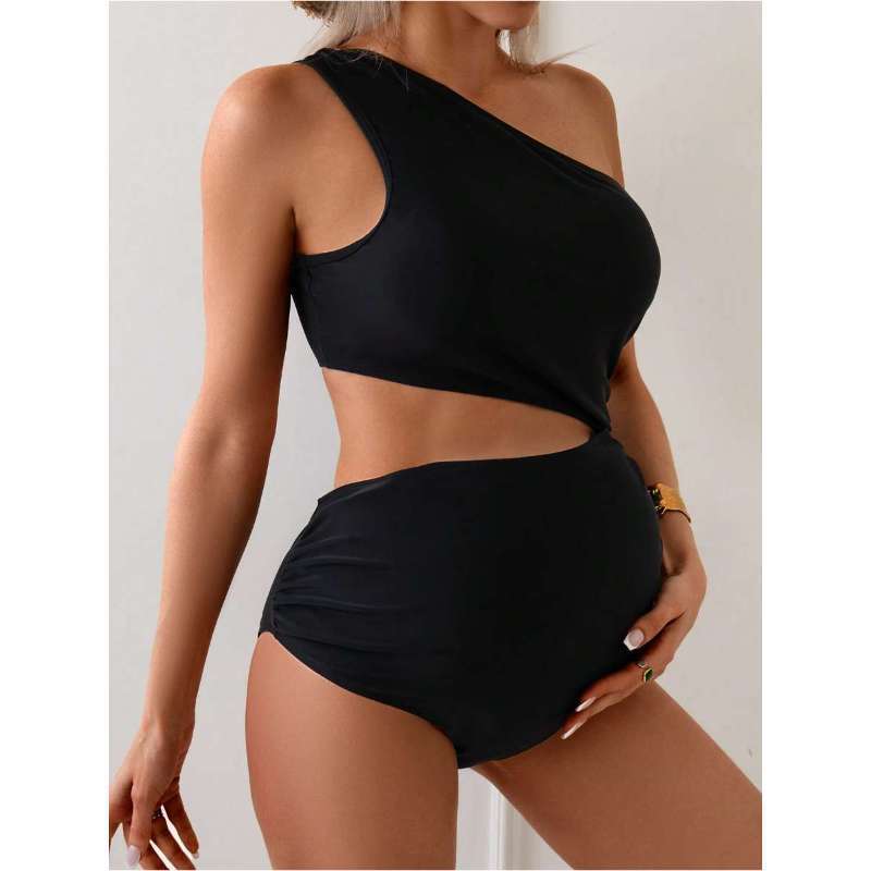 Women's Asymmetric Swimsuit with Creative Cut-Outs Mune Fashion
