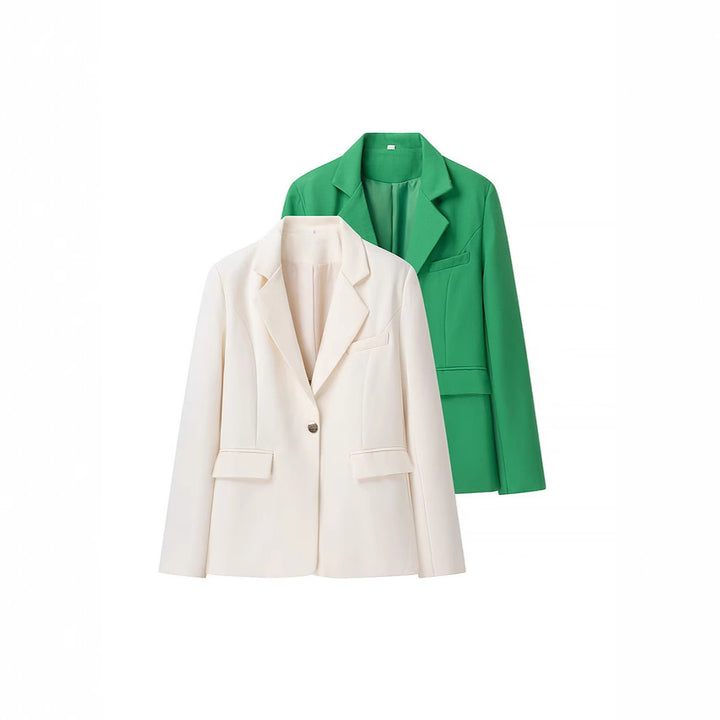 Ladies' Boucle Two-Piece with Tailored Long Blazer, Corset Cropped Top and High-Cut Shorts Mune Fashion