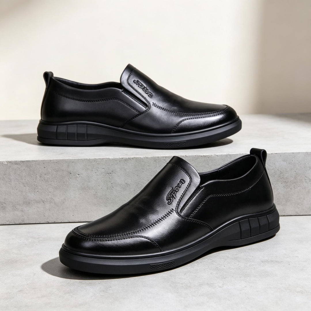Men's Comfortable Leather Slippers Mune Fashion