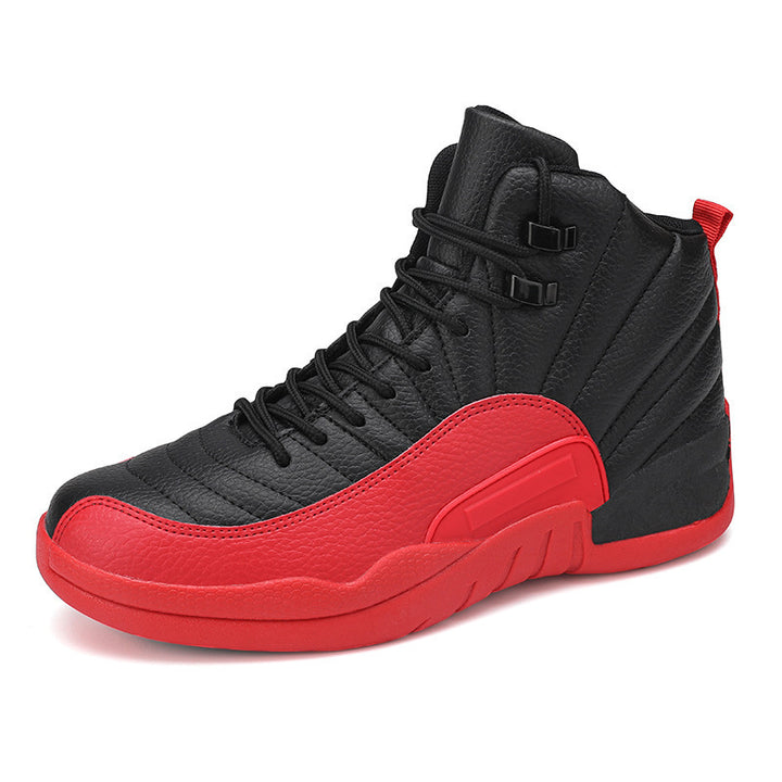 Men's High-Top Basketball Sneaker with Padded Ankle Collar and Non-Slip Rubber Sole Mune Fashion