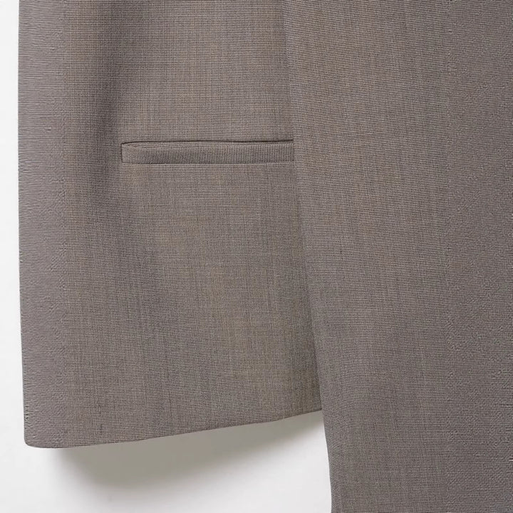 Women's Short Blazer with Asymmetrical Button Placket and Stand-up Collar Mune Fashion