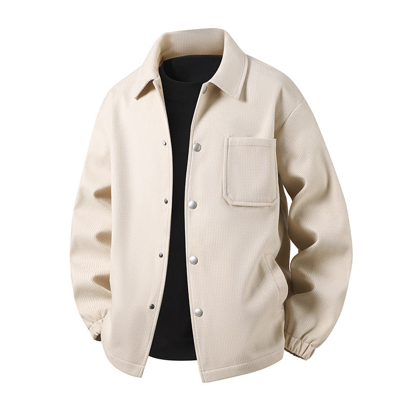Men's leisure jacket with textured design Mune Fashion