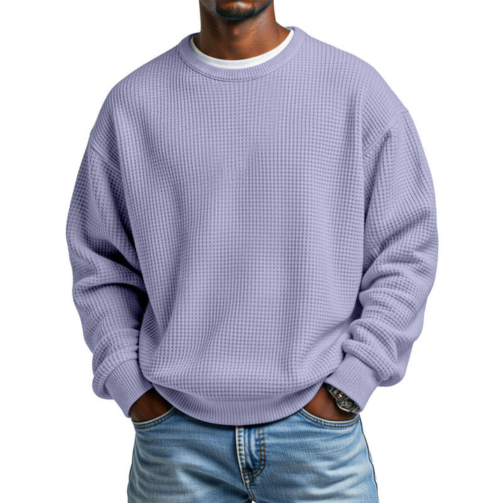Men's Comfortable Sweatshirt with Waffle Structure Mune Fashion