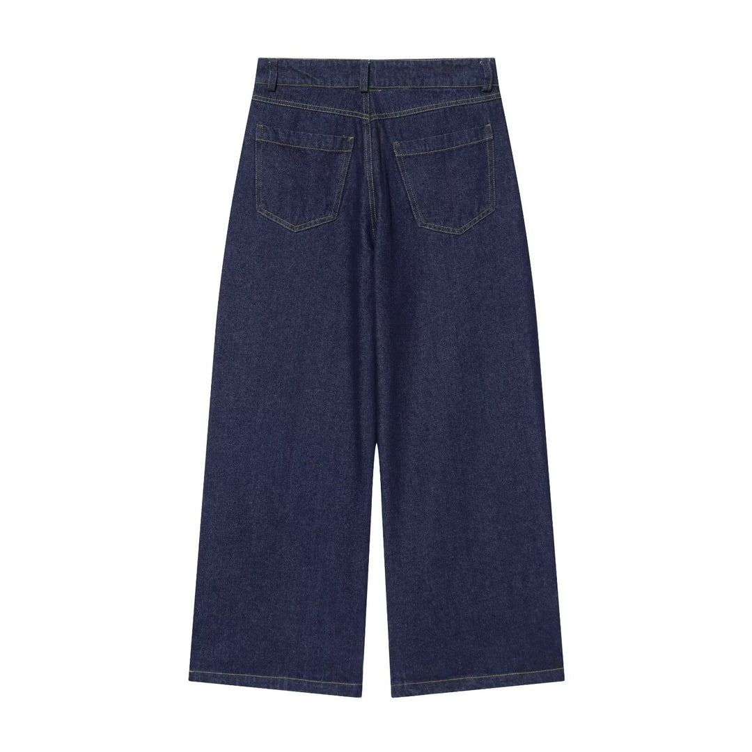 Women's high-waisted jeans shorts with wide leg and five-pocket cut Mune Fashion