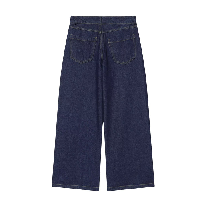 Women's high-waisted jeans shorts with wide leg and five-pocket cut Mune Fashion