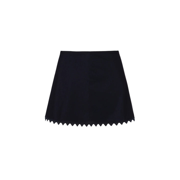 Women's One-Piece Swimsuit with Asymmetric Design and Matching Skirt Mune Fashion