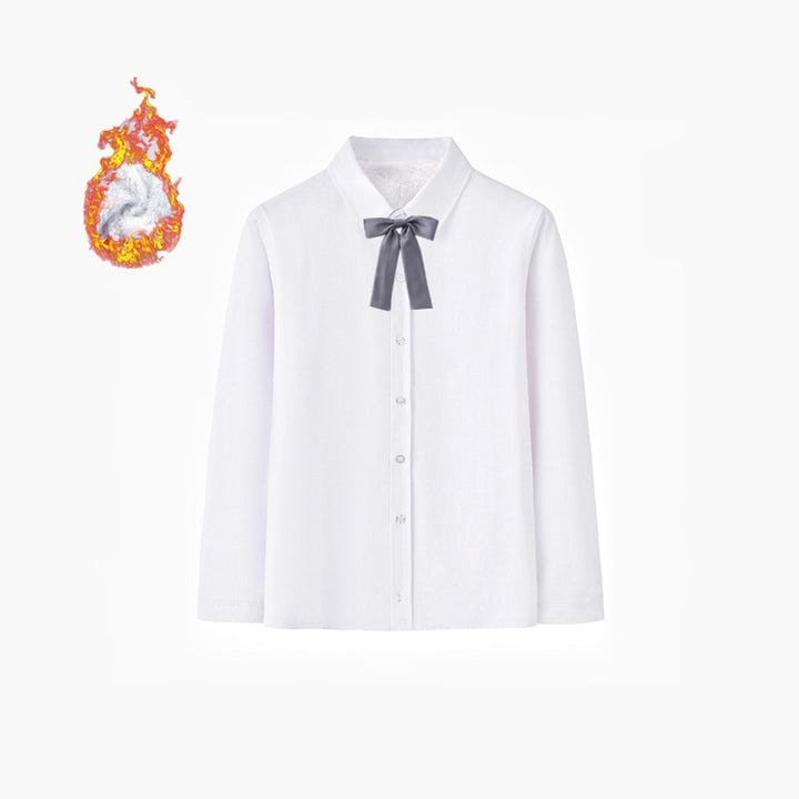 Ladies Elegant Long Sleeve Shirt with Soft Inner Side Mune Fashion