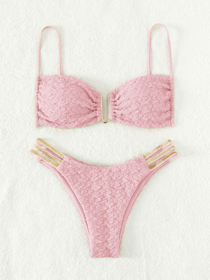 Women's bikini with elegant lace pattern and adjustable straps Mune Fashion