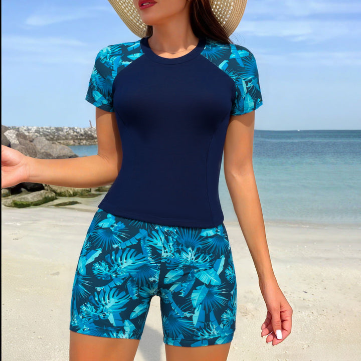 Women's Sporty Rashguard with Shorts Mune Fashion