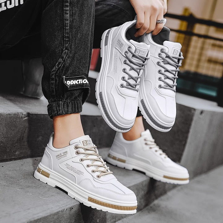 Men's fashionable casual sneaker with thick platform sole, padded shaft, and reinforced toe cap Mune Fashion