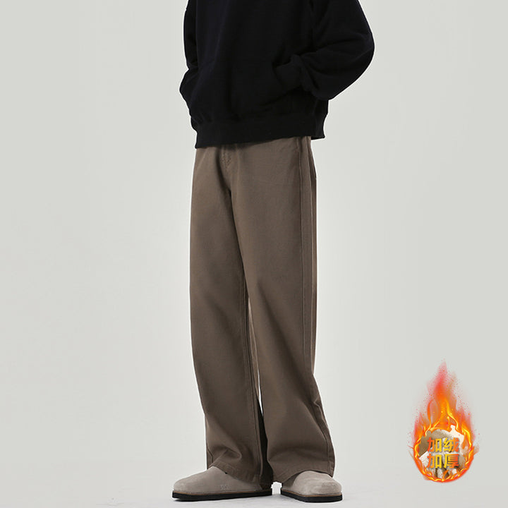 Men's Loose-Fitting Five-Pocket Denim Pants in Straight Palazzo Cut Mune Fashion