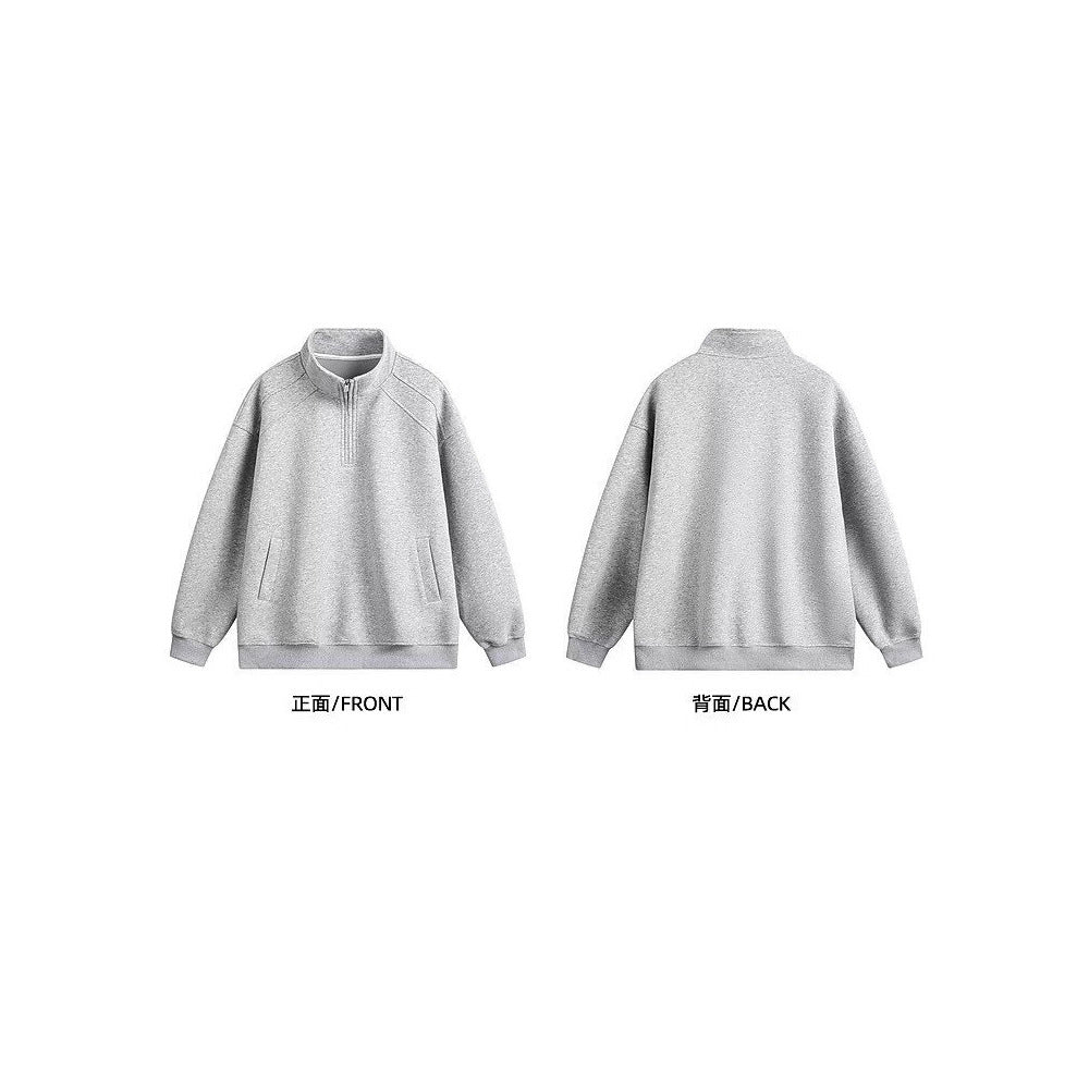 Ladies sporty pullover with stand-up collar Mune Fashion