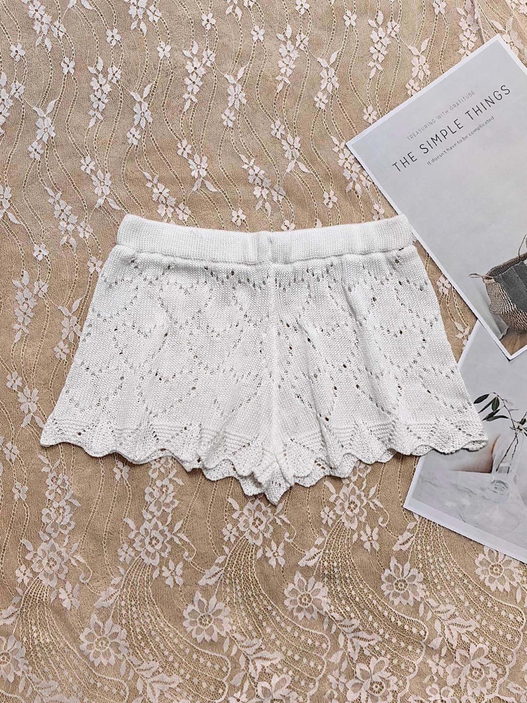 Ladies Crochet Beach Shorts Mune Fashion