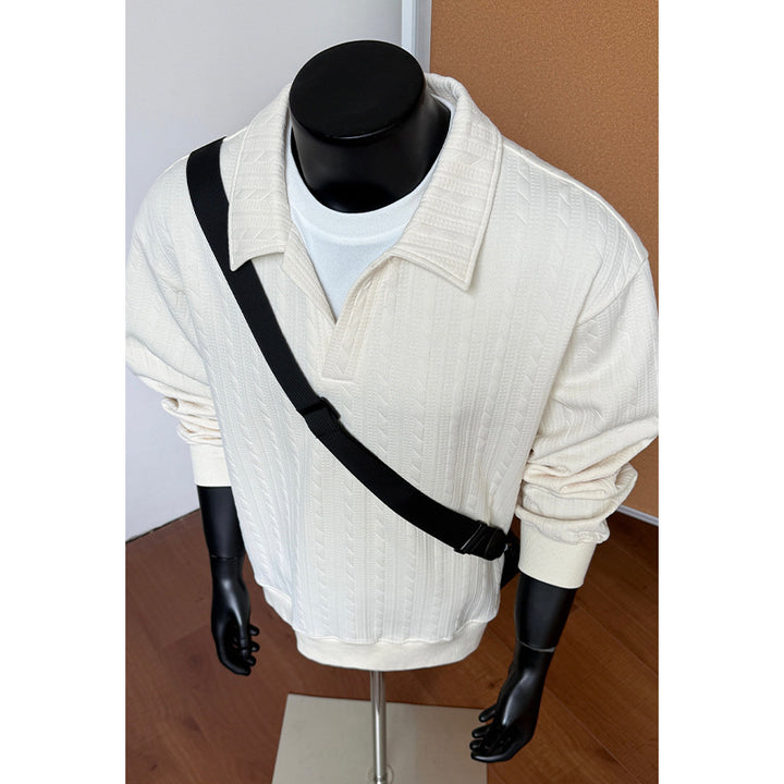 Men's Stylish and Breathable Stand Collar Sweater Mune Fashion
