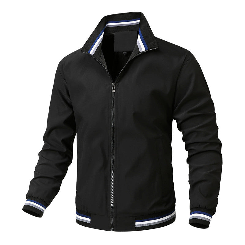 Men's Elegant Sports Jacket with High Collar Mune Fashion