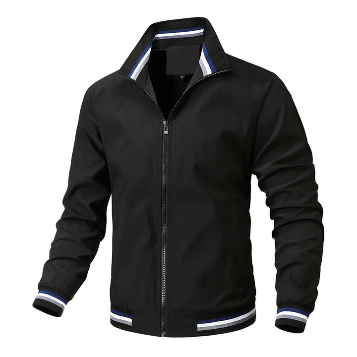 Men's Elegant Sports Jacket with High Collar Mune Fashion