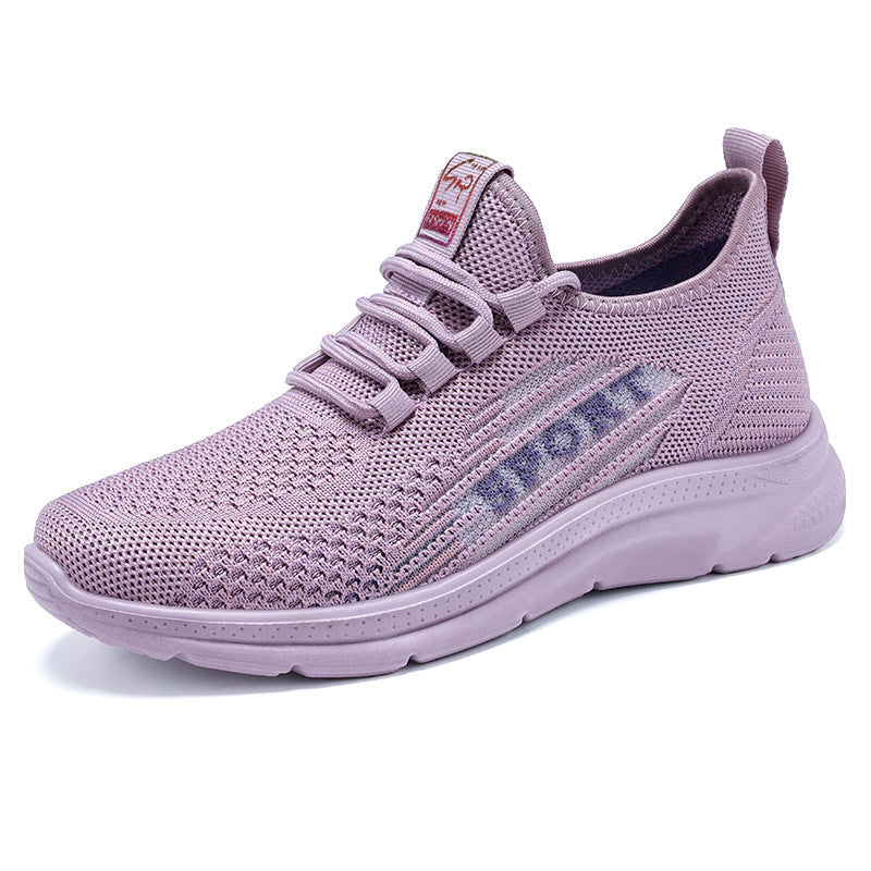 Women Breathable Sports Sneakers with Elastic Upper and Cushioning Insole Mune Fashion