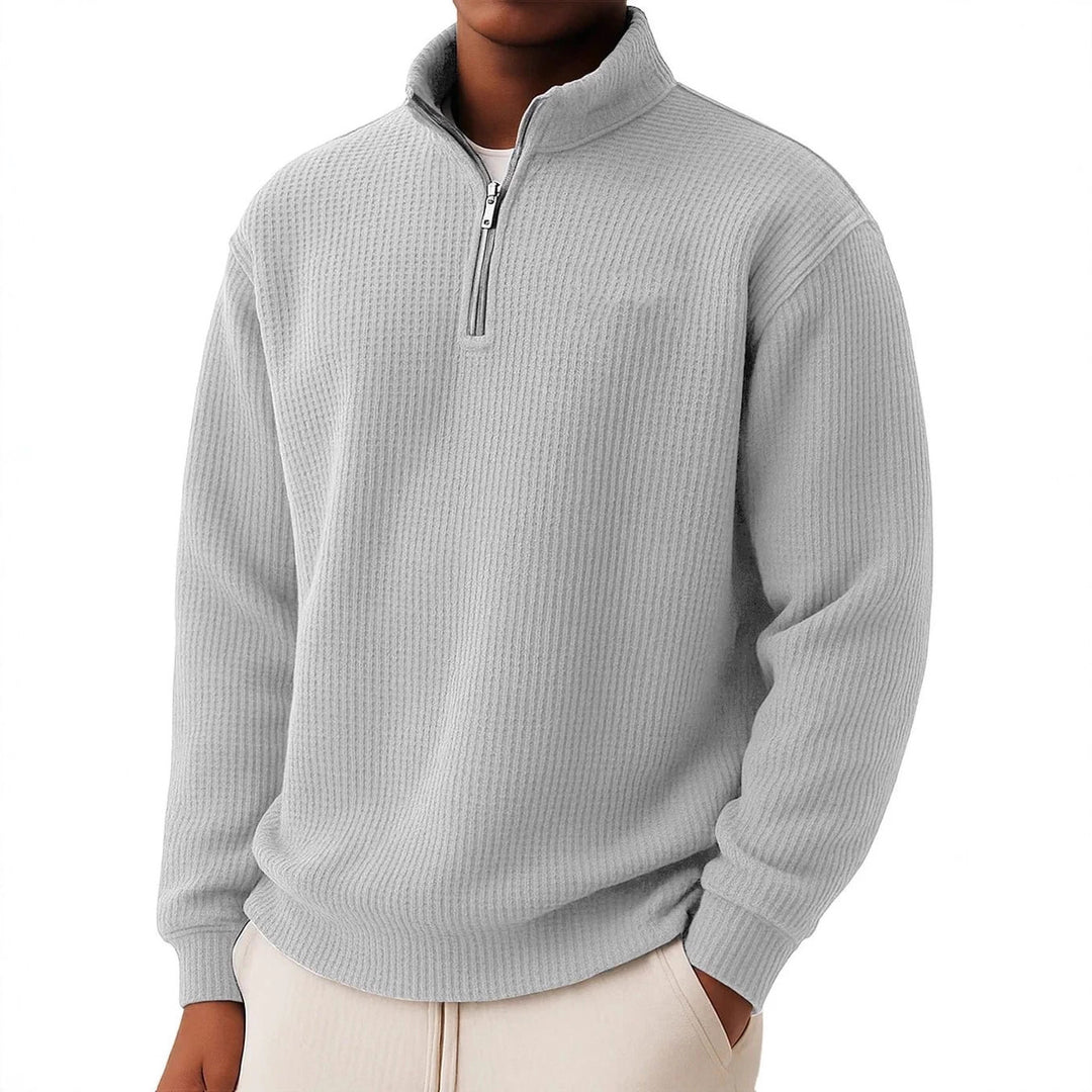 Men's High-Quality Pullover with Zipper Mune Fashion