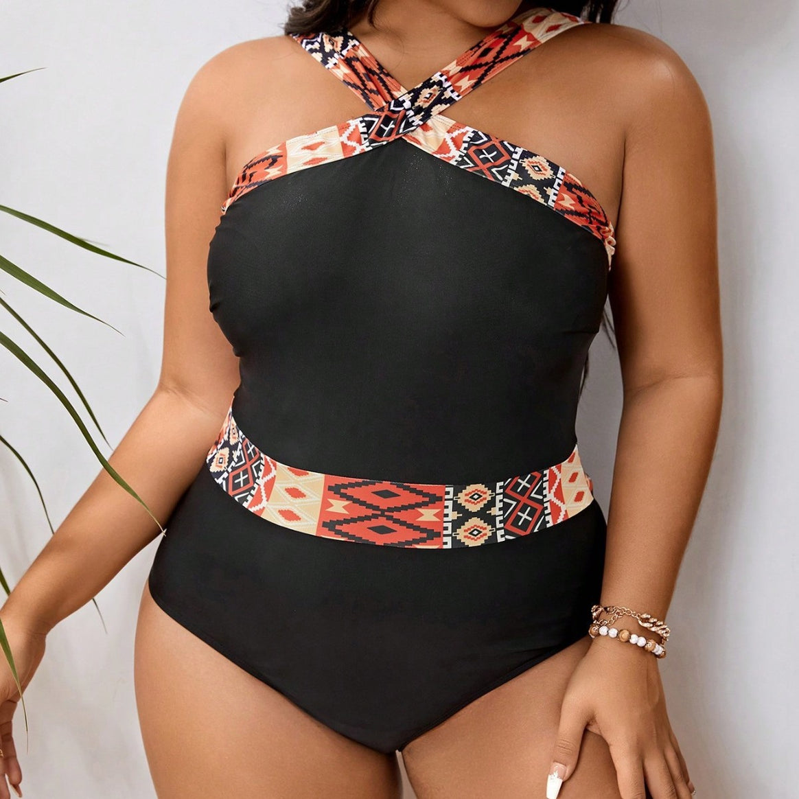 Women's One-Piece Swimsuit with Fashionable Wrap Design and Multifunctional Strap System Mune Fashion