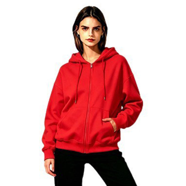 Ladies Soft Hooded Sweatshirt with Full Zip Mune Fashion