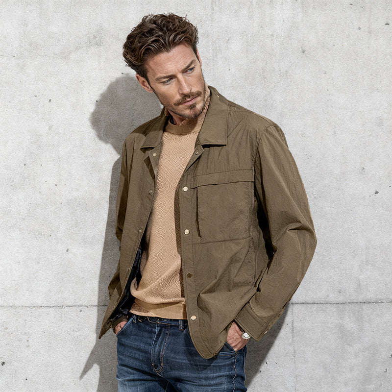Men's multifunctional overshirt made of technical microfiber Mune Fashion