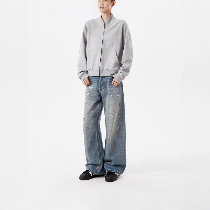 Women's Wide-Cut Jeans with Unique Destruction Details Mune Fashion