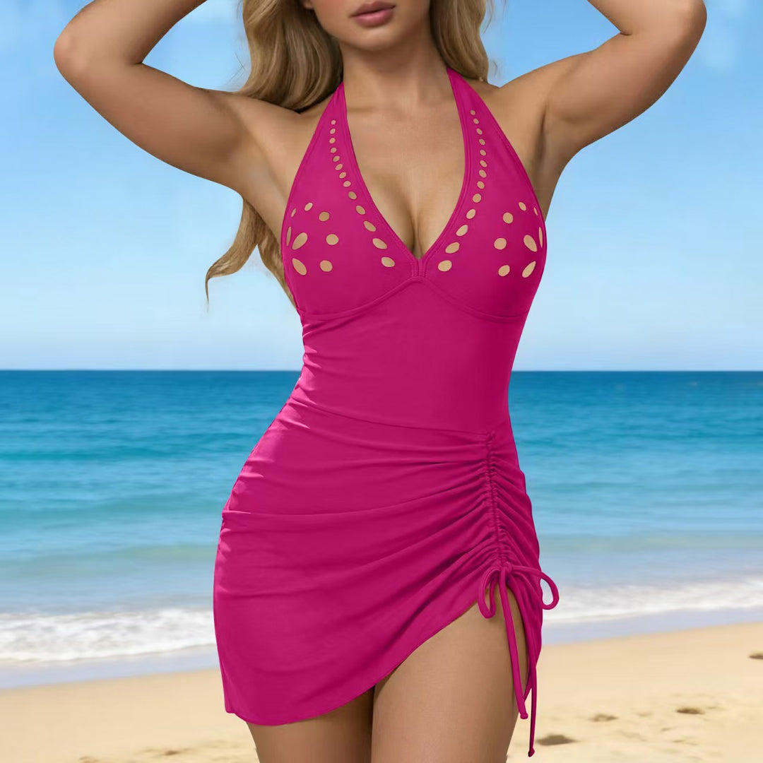 Women's swimsuit with intricate cutouts and playful ruffle design Mune Fashion